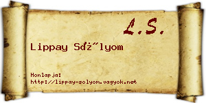Lippay Sólyom névjegykártya